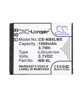 Батерия за фотоапарат CANON NB6L LiIon 3.7V 1000mAh LiIon Cameron Sino