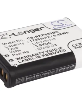 Батерия за апарат NIKON EN-E23  Coolpix P600; P900  LiIon 38V  1700mAh  Cameron