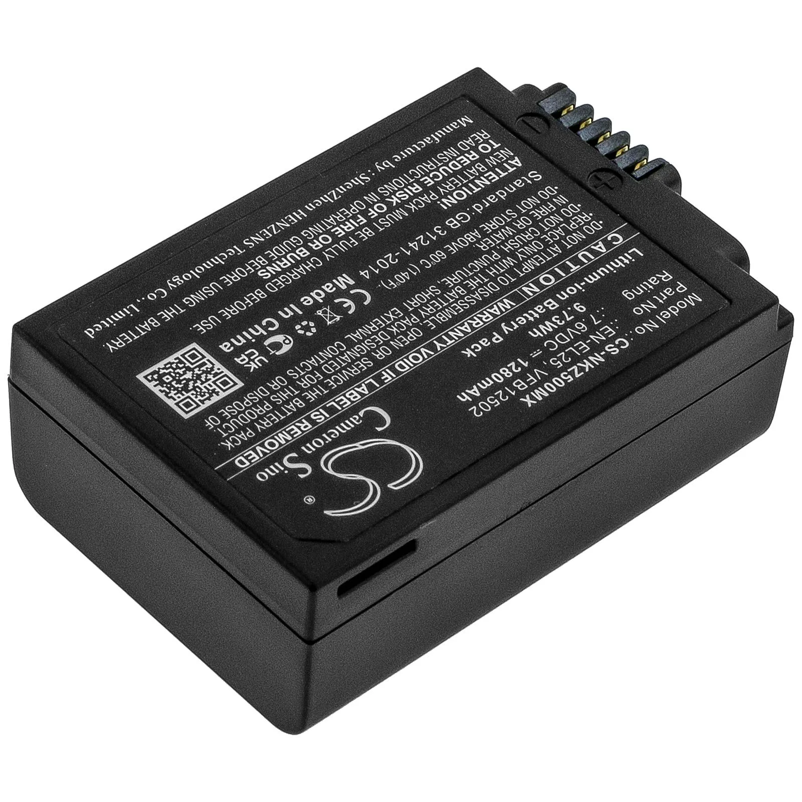 Батерия за апарат NIKON (EN-EL25) LiIon 7.6V 1280mAh Cameron Sino - Image 4
