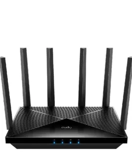 Безжичен рутер Cudy BE6500 2.5Ghz  Gigabit Dual Band Wi-Fi 7 1x1Gbps WAN порт4x10/100/1000 6x5dBi антени