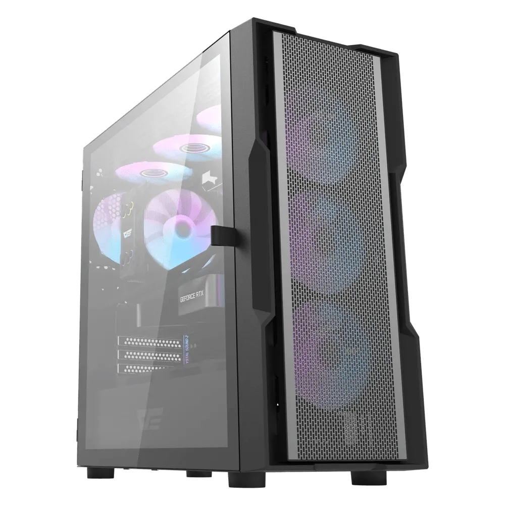 Darkflash кутия Case ATX - DK431 Mesh Black - 4 fans included