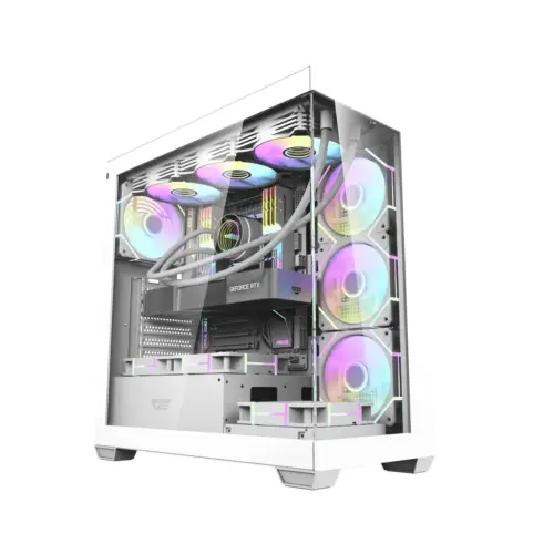 Darkflash кутия Case ATX - DS900 White - USB-C