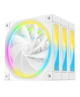 DeepCool Комплект вентилатори Fan Pack 3-in-1 3x120mm - FL12R White Reverse Addressable
