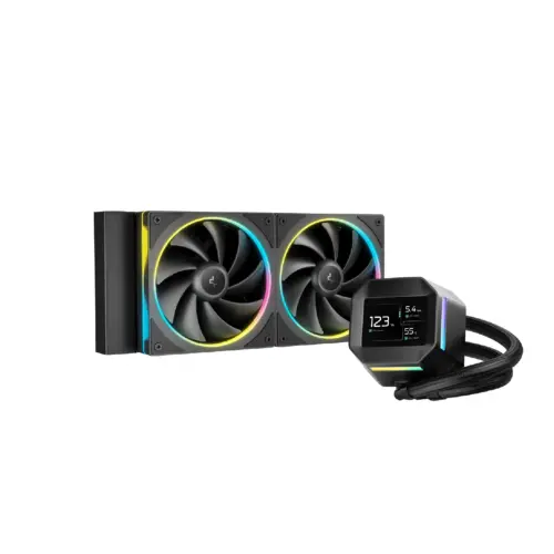 DeepCool водно охлаждане Water Cooling LM240 - 2.4 inch IPS Display Addressable RGB