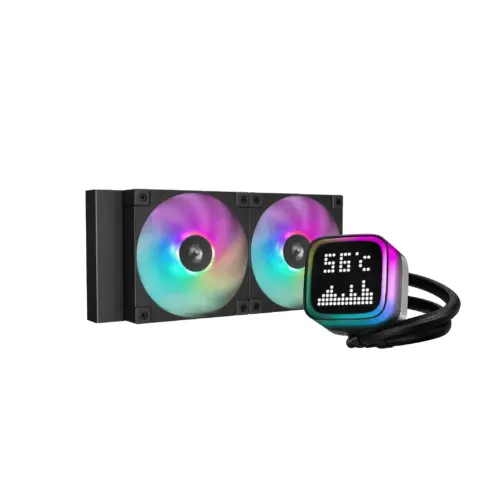 DeepCool водно охлаждане Water Cooling LP240 - LCD Screen A-RGB