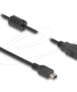 Alternative view of Кабел Delock USB 2.0 мъжко към mini-B USB 2.0 мъжко, двойно екраниран, трансфер до 480 Mb/s, 3.0м,