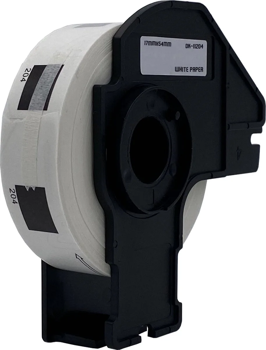 ЛЕНТА ЗА ЕТИКЕТНИ ПРИНТЕРИ BROTHER ТИП QL - MULTI PURPOSE LABEL - 17 mm x 54 mm x 400 - DK11204 (DK-11204) - PN LB-11204 - NEOMAX - Image 140