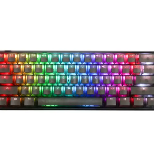 Ducky професионална геймърска механична клавиатура Professional Gaming Mechanical Keyboard One 3 Mini Aura Black - Cherry MX RGB Brown