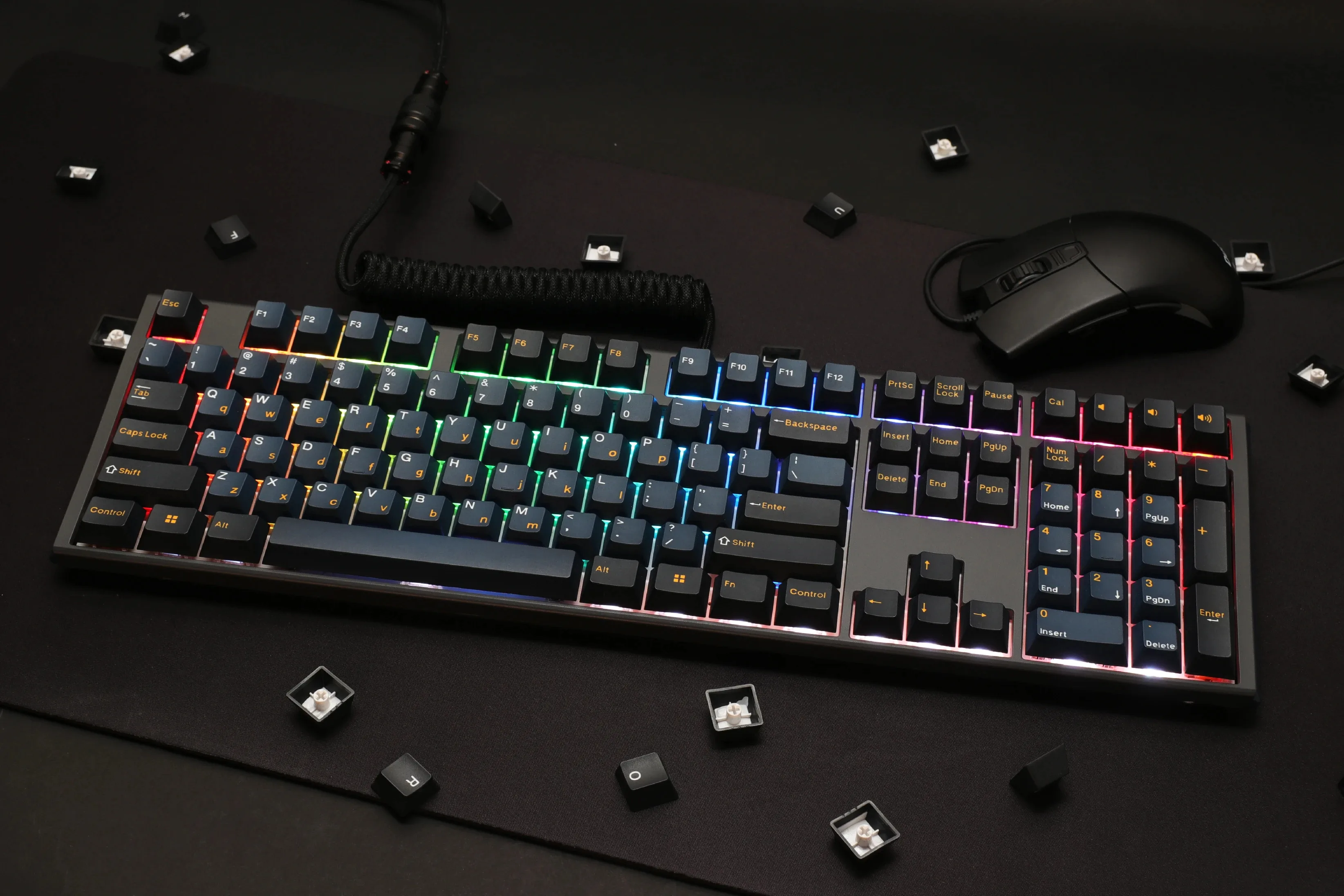 Ducky професионална геймърска механична клавиатура Professional Gaming Mechanical Keyboard One 3 Pro Nazca Line - 8K, Cherry MX2A RGB Silent Red [Linear] - Image 114