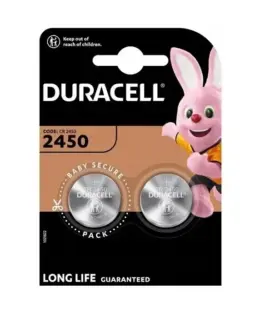 Батерия литиевa CR2450  3V 2pk блистер DURACELL /цена за 2