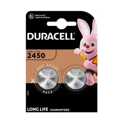 Батерия литиевa CR2450  3V 2pk блистер DURACELL /цена за 2