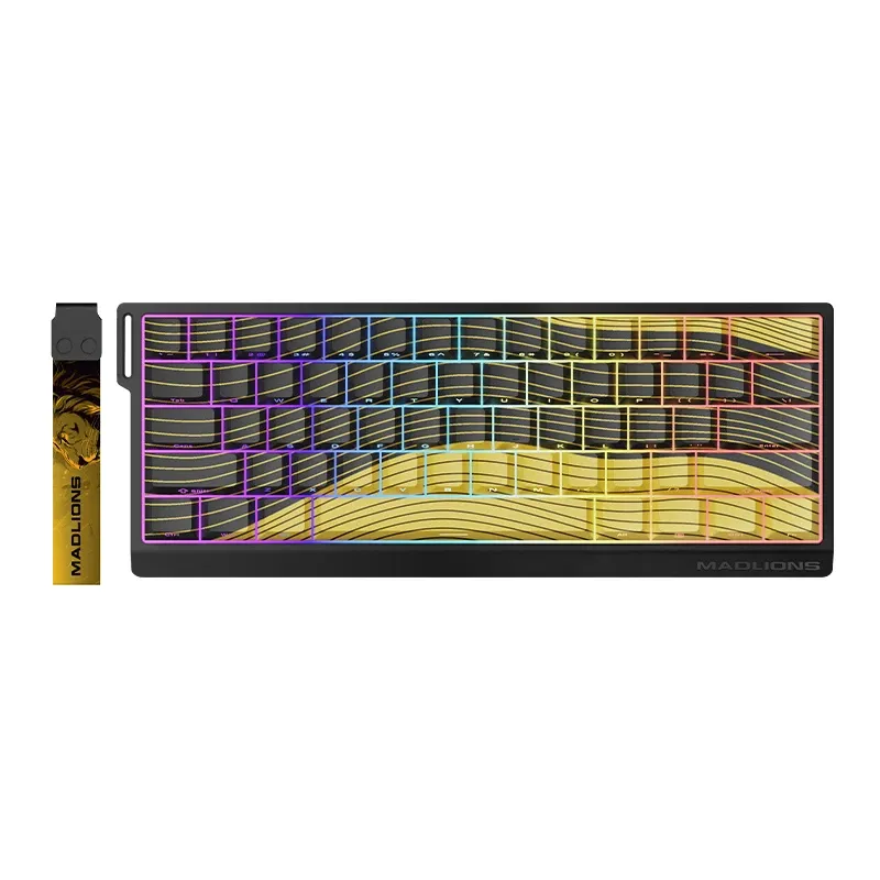 Madlions професионална геймърска механична клавиатура Professional Gaming Mechanical Keyboard MAD 60 HE Contour Flagship - 8K Magnetic Amber Pro