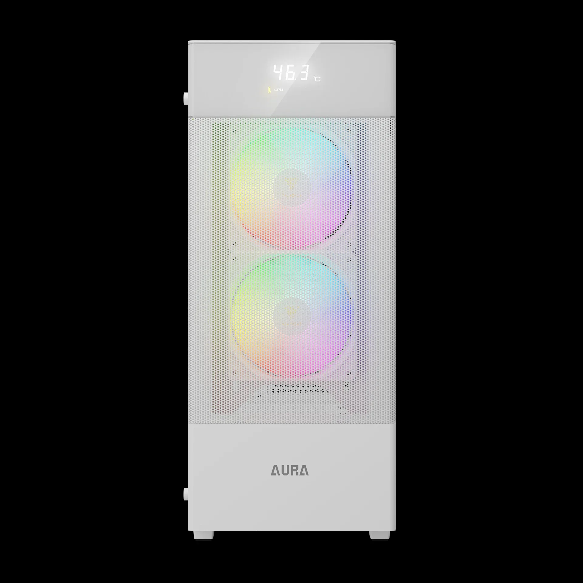 Gamdias кутия Case ATX - AURA GC5 ELITE ARGB WH - Addressable RGB, Mesh, Digital Display - Image 64