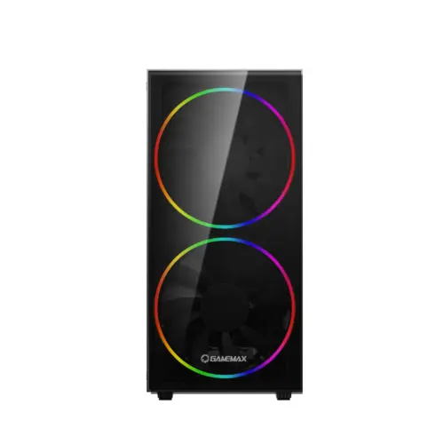 Alternative view of Gamemax кутия Case EATX - Black Hole - Addressable RGB