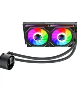 Alternative view of Gamemax водно охлаждане Water Cooling IceBurg 240 Digital Black - Addressable RGB