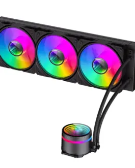 Alternative view of Gamemax водно охлаждане Water Cooling IceBurg 360 Infinity Black - Infinity Mirror, Addressable RGB