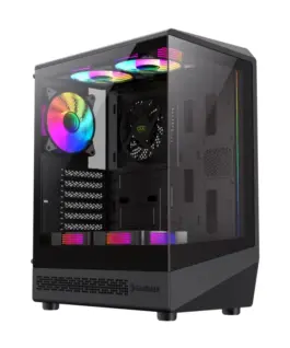 Gamemax кутия Case ATX - Vista COC AB - 5 x 120 mm A-RGB Fans MB Plate COC Fan