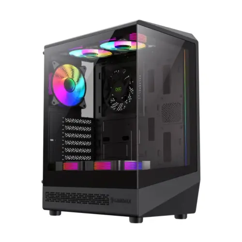 Gamemax кутия Case ATX - Vista COC AB - 5 x 120 mm A-RGB Fans MB Plate COC Fan