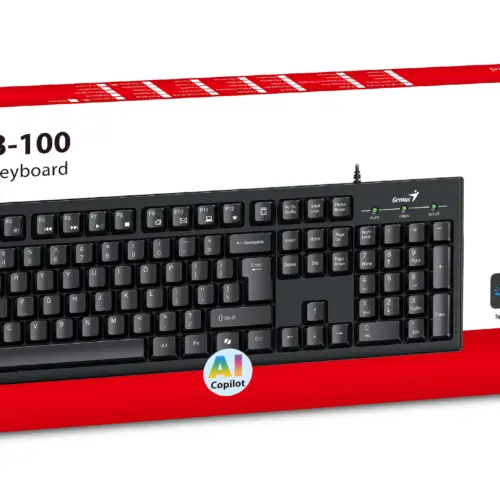 Genius клавиатура кирилизирана Smart Keyboard KB-100 Black – AI