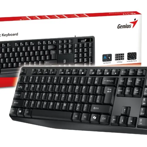 Genius клавиатура кирилизирана Smart Keyboard KB-117 Black – AI