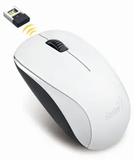 Genius безжична мишка Wireless Mouse - NX-7000 White - 2.4GHz