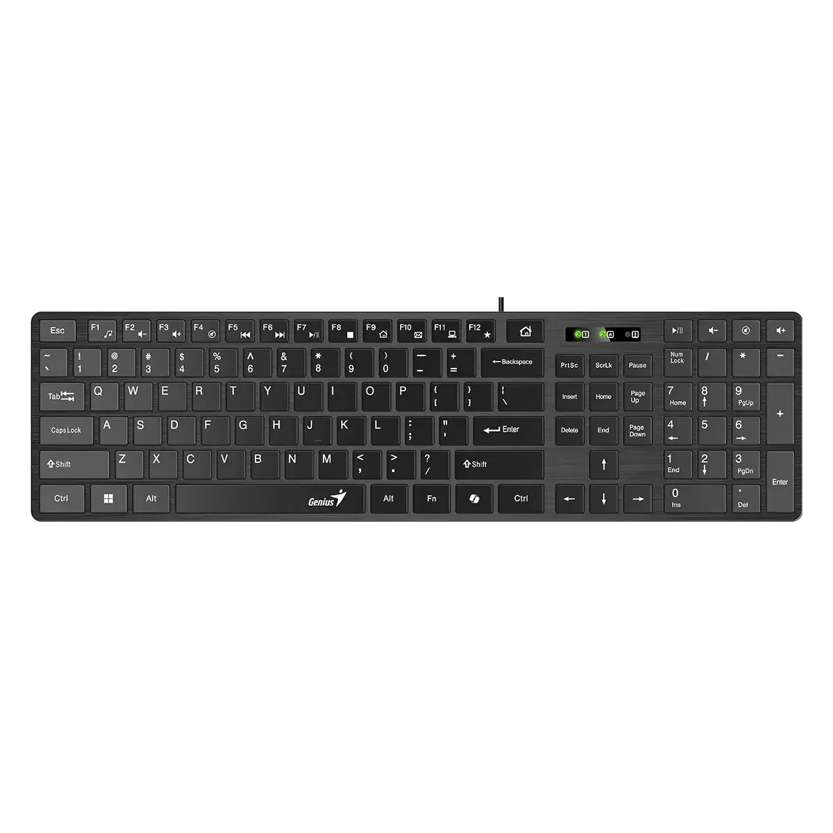 Genius клавиатура Slim Keyboard SlimStar 126 Black - Copilot Low profile Chocolate