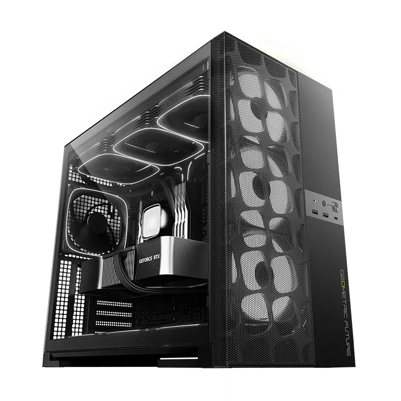 Geometric Future кутия Case EATX - Model 5 Vent Black - 5 x 140 mm aRGB fans included - Image 87