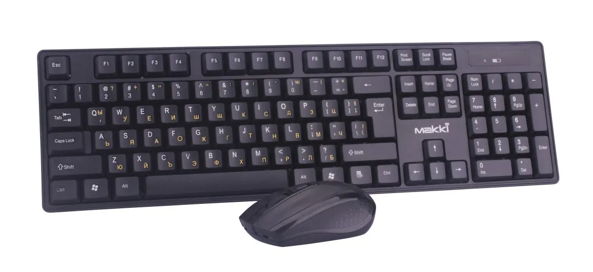 Makki Безжична Клавиатура+Мишка кирилизирана Keyboard+Mouse Wireless 2.4G BG -
