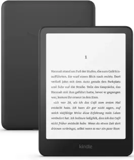 eBook четец Kindle Paperwhite 7" 16GB 2024 12 генерация IPX8 Черен