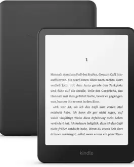 eBook четец Kindle Paperwhite 7" 16GB 2024 12 генерация IPX8 Черен