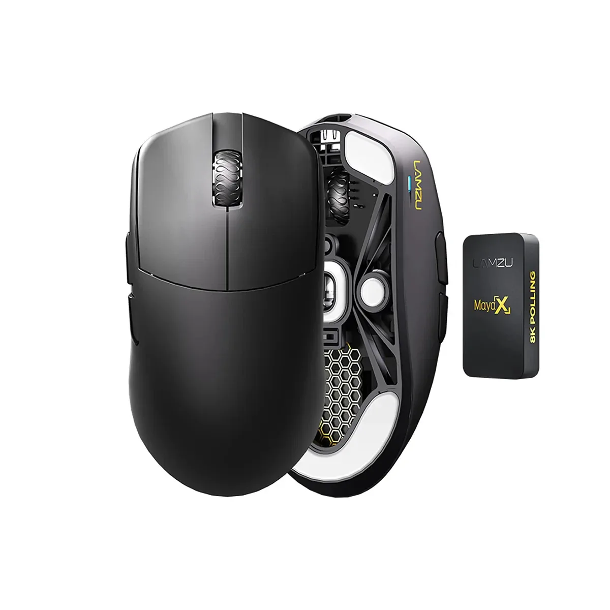 Lamzu професионална геймърска мишка MAYA X 8K - Wireless Gaming Mouse - Black - Image 33