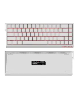 Alternative view of Madlions професионална геймърска механична клавиатура Professional Gaming Mechanical Keyboard MAD 68 R White- 8K, Kunlun Magnetic Switches [Linear]