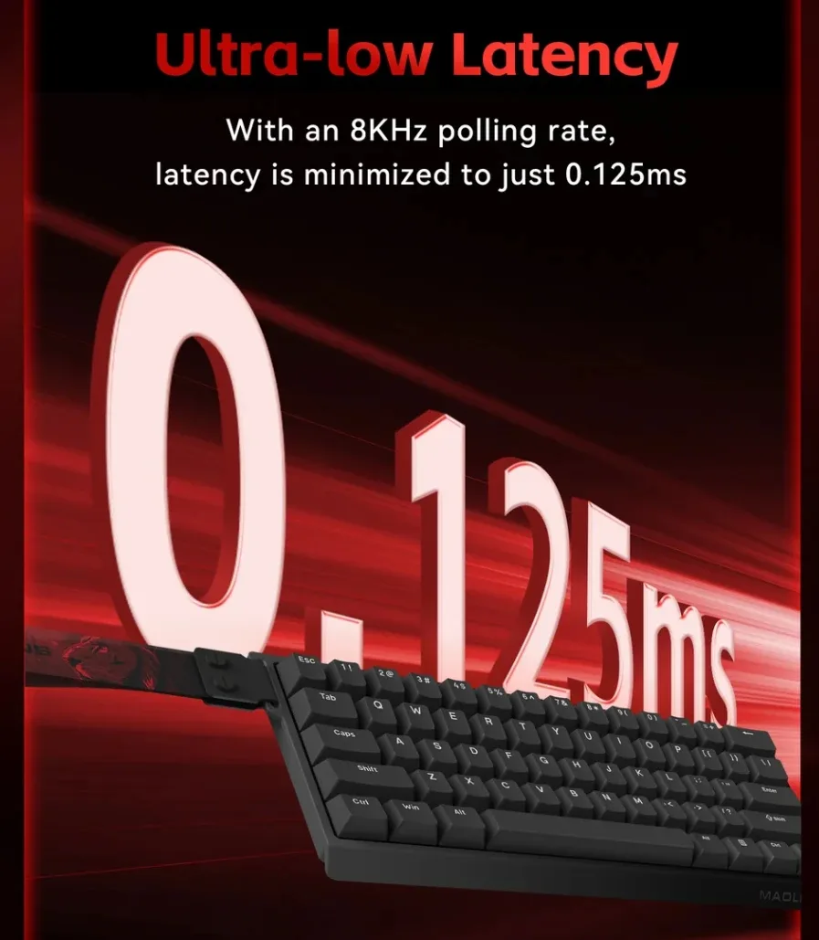 Madlions професионална геймърска механична клавиатура Professional Gaming Mechanical Keyboard MAD 60 HE Flagship V2 - 8K, Magnetic Amber Pro Switches - Black - Image 90