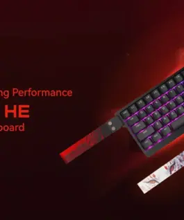 Alternative view of Madlions професионална геймърска механична клавиатура Professional Gaming Mechanical Keyboard MAD 60 HE Flagship V2 - 8K, Magnetic Amber Pro Switches - White