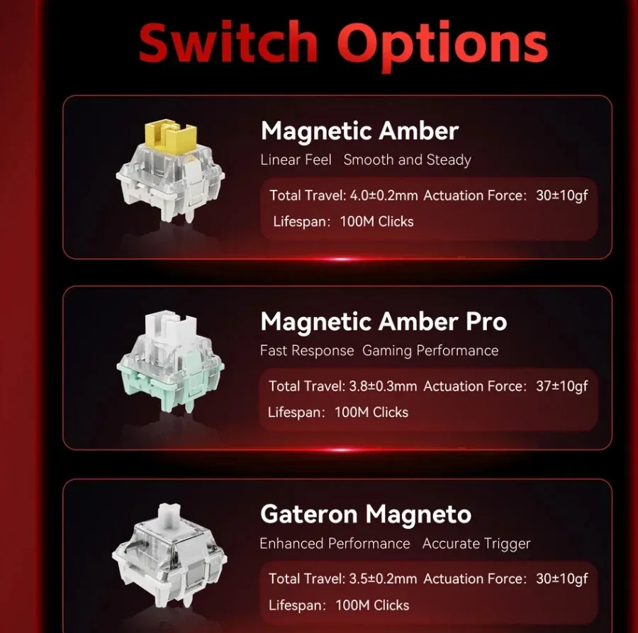 Madlions професионална геймърска механична клавиатура Professional Gaming Mechanical Keyboard MAD 60 HE Flagship V2 - 8K, Magnetic Amber Pro Switches - White - Image 4