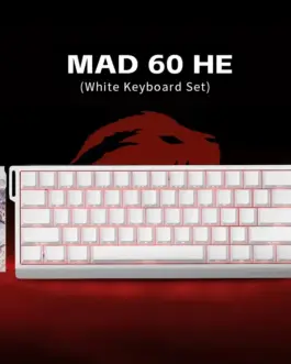 Alternative view of Madlions професионална геймърска механична клавиатура Professional Gaming Mechanical Keyboard MAD 60 HE RGB - 1K, Magnetic Amber Pro Switches - White