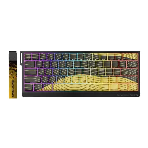 Madlions професионална геймърска механична клавиатура Professional Gaming Mechanical Keyboard MAD 60 HE Contour Flagship - 8K Gateron Jade Pro