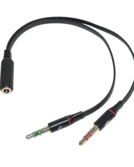 Makki преходник Adapter 3.5mm 4pin F / 2 x 3.5mm M - MAKKI-CBL-SP40