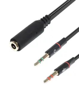 Alternative view of Makki преходник Adapter 3.5mm 4pin F / 2 x 3.5mm M - MAKKI-CBL-SP40