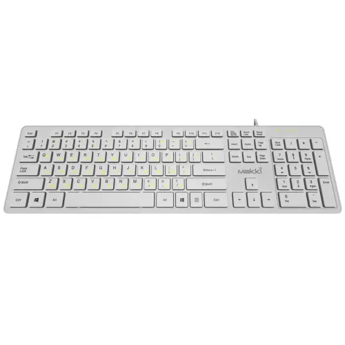 Makki нископрофилна кирилизирана клавиатура Keyboard USB BG – Low profile Chocolate – KB-C14