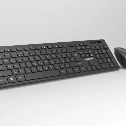 Makki БДС клавиатура и мишка Combo Keyboard and Mouse Wireless 2.4G BG low-profile chocolate –