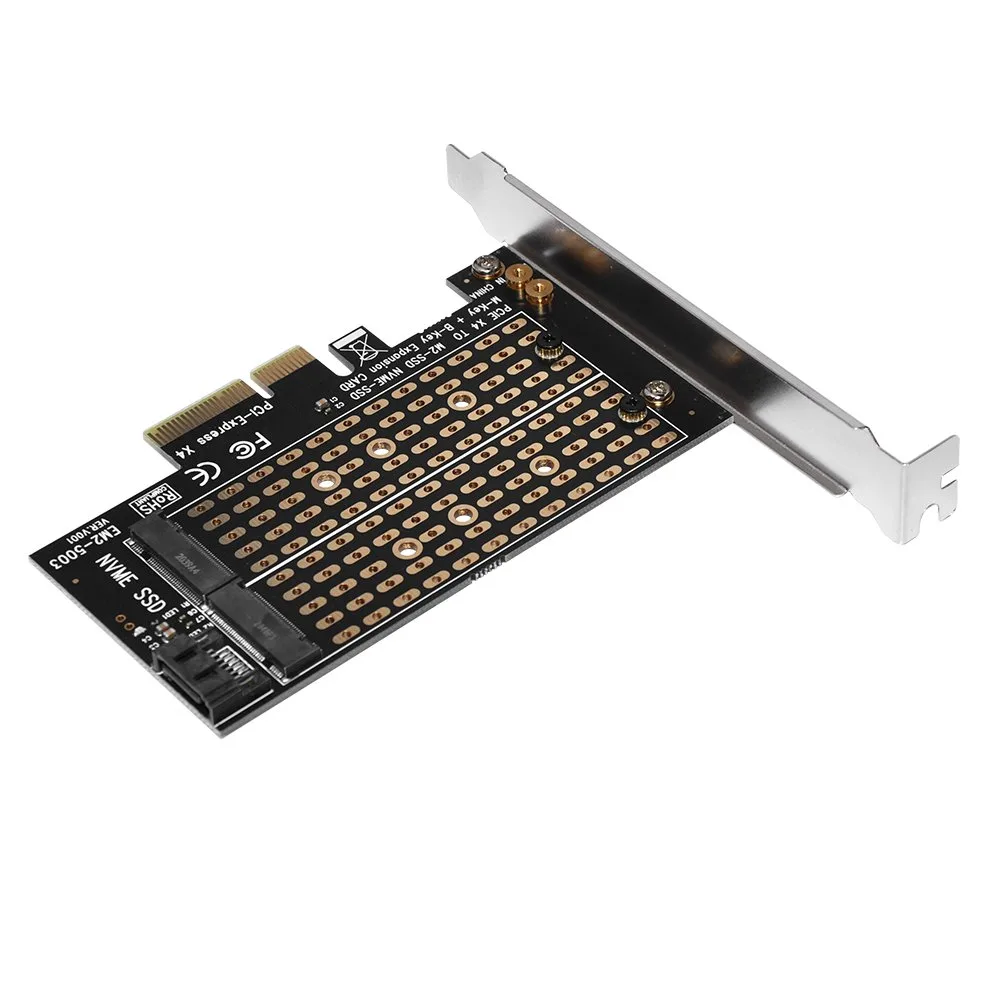 Makki Адаптер M2 SSD NVMe+SATA (M-key+B-key) to PCI Express 3.0 4x adapter - MAKKI-M2-PCIE-2X - Image 215