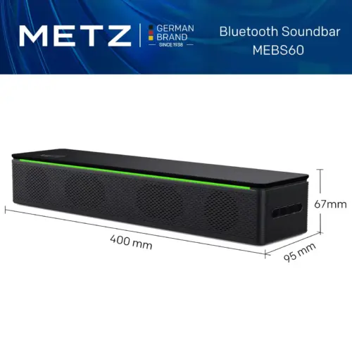 Alternative view of METZ Блутут колона Sound 2 Mini /soundbar/, 10W, LED,FM радио, SD слот