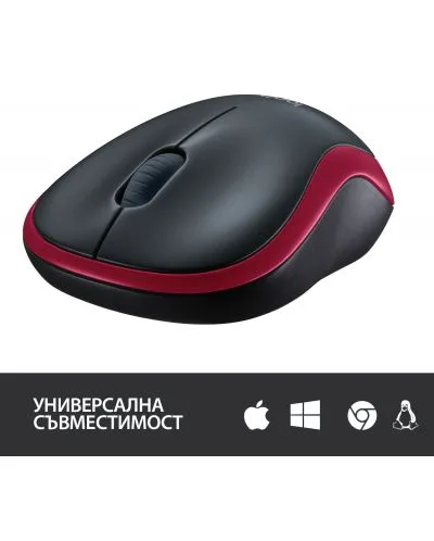 МИШКА LOGITECH M185 - Wireless - Red - PN 910-002240 - Image 348