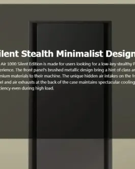 Alternative view of Montech кутия AIR 1000 SILENT, Mid-tower Case, Sound Proofing Panels, 3x120mm Silent Fans, Black