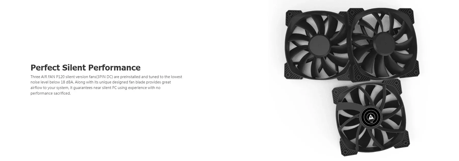 Montech кутия AIR 1000 SILENT, Mid-tower Case, Sound Proofing Panels, 3x120mm Silent Fans, Black - Image 4