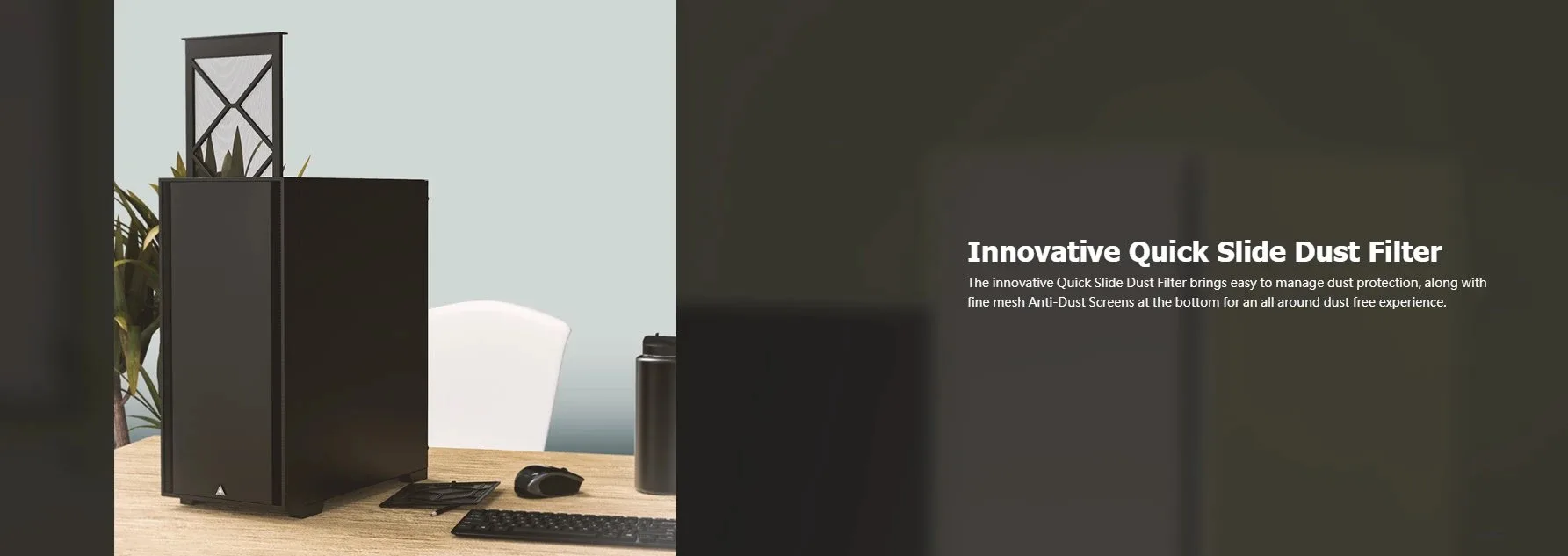 Montech кутия AIR 1000 SILENT, Mid-tower Case, Sound Proofing Panels, 3x120mm Silent Fans, Black - Image 5