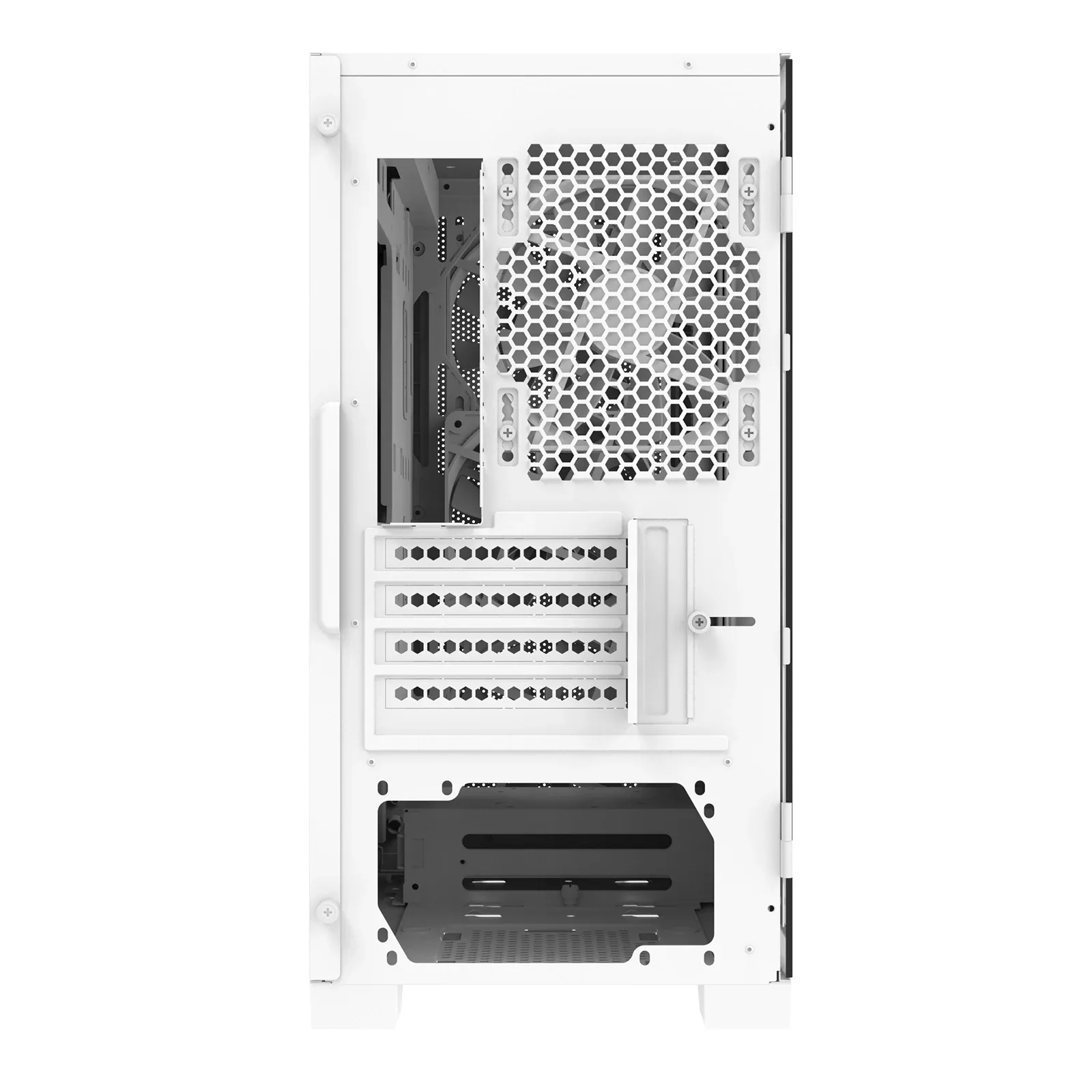 Montech кутия AIR 100 LITE, Micro ATX Case, TG, 2x120mm Fans, White - Image 279