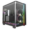 Montech кутия KING 95 Pro Dual Chamber Mid-tower Case 6 ARGB Fans 2 Front Panels Black