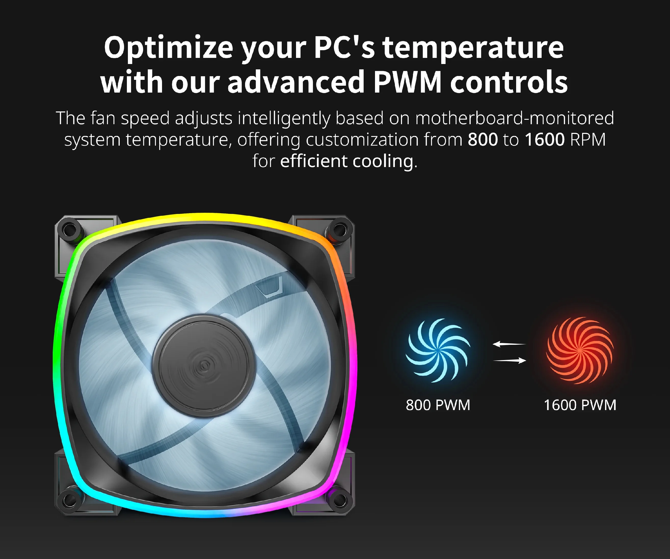 Montech вентилатор RX120 PWM, REVERSE Fan, 120mm, ARGB, Black - Image 277